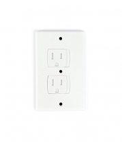 Self-Closing Electrical Outlet Covers for Baby Proofing | Automatic Sliding Electrical Safety Covers | Made with BPA Free Plastic (4 Pack, White)