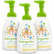 Babyganics Baby Shampoo and Body Wash, Fragrance Free, 3 Pack