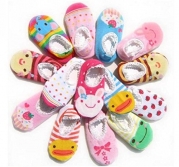 5pair/lot Cute Cotton Non-slip Baby Toddler Home Floor Socks, Cartoon socks (for girl)