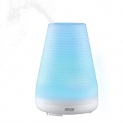 Essential Oil Diffuser,Amir® Aromatherapy Ultrasonic Mist Air Humidifier with Color-changing LED Lights - Auto off When Waterless - Portable for Home, Yoga, Office, Spa, Baby Room, Etc