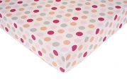 Carter's Crib Fitted Sheet, Girl Dots