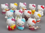 Cute Hello Kitty Lovely Mini PVC Figure Toys Dolls Girls Toys Classic Toys 12pcs/set dukke Figur helte