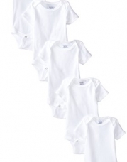 Gerber Unisex-Baby Infant Onesies, White, 12 Months (Pack of 5)