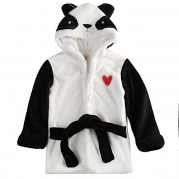 Hotone Baby Cotton Cartoon Animal Hooded Towel Bath Robe Super Absorbent (3-4  Years, Panda)