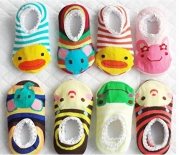 5pair/lot Cute Cotton Non-slip Baby Toddler Home Floor Socks, Cartoon socks (for boy)