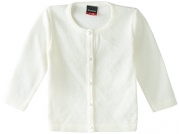 De Poupee Baby Girls' Knit Cardigan Sweater (9-12 Months, Cream)