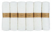 The Motherhood Collection 6 ULTRA SOFT Baby Bath Washcloths, 100% Natural Bamboo Towels, No-Dyes, Perfect for Sensitive Baby Skin, 6 Pack 10x10