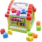 TOYK Musical Toys Colorful Baby Fun House Many Kinds Of Music Electronic Geometric Blocks Learning Educational Toys