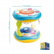 First Drum. Battery Operated Music With Features for Learning and Entertainment for Your Baby and Toddler. Portable Small Size.