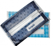 Buti-pods Slim Wet Wipes Dispenser and Travel Case Holder, 2-pack (navy turquoise prints)