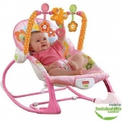 Fisher-price Infant-to-toddler Rocker Sleeper, Pink Bunny Pattern Grow-with-baby