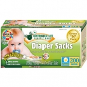 Green N Pack Easy-Tie Scented Baby Diaper Sacks / Diaper Bags 200-Count