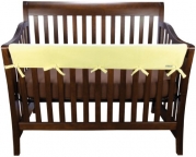 Trend Lab Wide Cribwrap Rail Cover for Crib Front/Back, Yellow Fleece