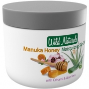 100% Natural Moisturizer Skin Cream by Wild Naturals - 8 oz - With Manuka Honey and Aloe Vera - Very Light, Non-Greasy, Absorbs Quickly - All The Nutrients Your Skin Needs - For All Skin Types - Relieves Dry, Red, Irritated, Itchy & Cracked Skin - Natural