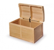 Barrel Top Toy Chest Natural