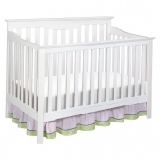 Delta Children's Products Harlow 4-in-1 Fixed Side Convertible Crib, White