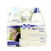 Aveeno Baby Gift Set, Daily Care Essentials Basket, Baby and Mommy Gift Set