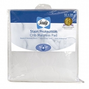 Sealy Stain Protection Crib Mattress Pad, 52 X 28
