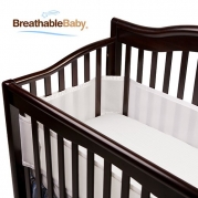 BreathableBaby Breathable Mesh Crib Liner, White
