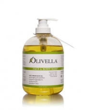 Olivella Face and Body Soap Made from Italian Virgin Olive Oil, Net 16.9 Fl. Oz.