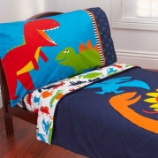Carter's 4 Piece Toddler Bed Set, Prehistoric Pals