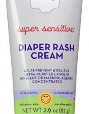 California Baby Diaper Rash Cream - Unscented Super Sensitive - 2.9 oz