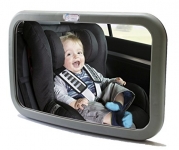 Baby & Mom Rear Facing Back Seat Infant Mirror, Gray