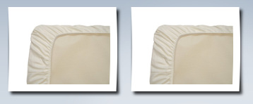 Naturepedic organic cotton bassinet fitted sheet, ivory