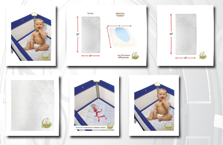 Priva snoozy organic cotton waterproof playyard pad