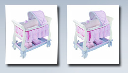 Summer Infant carter's classic comfort wood bassinet, pink/white