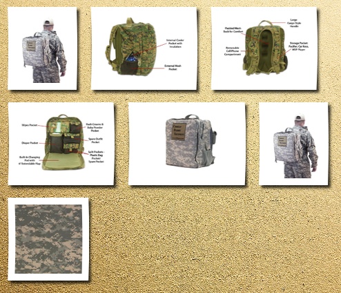 Combat Daddy Equipment diaper bag