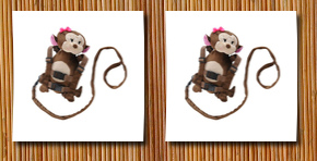 Eddie Bauer harness, girl monkey