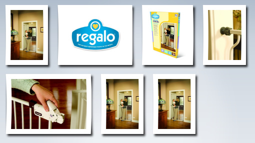 Regalo easy step extra tall walk thru gate white