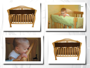 Trend Lab trend-lab crib wrap rail guard for long rail, brown fleece