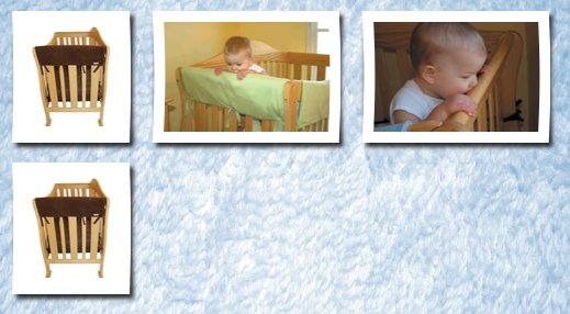 Trend Lab trend-lab crib wrap rail guard set of two short rail guards, brown fleece