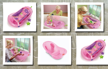 Fisher-Price pink sparkles tub