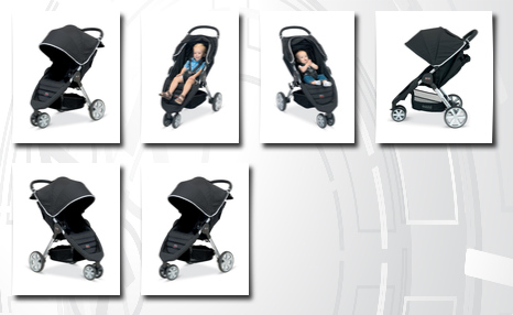 Britax USA b-agile stroller, black